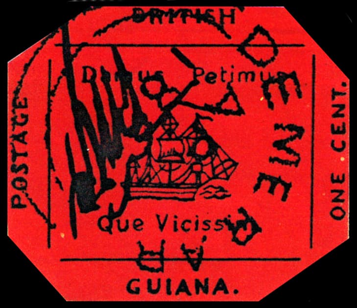 British Guiana 1c Magenta — the world's rarest stamp, valued at $9.48 million